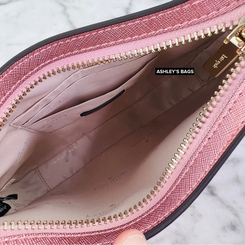 Kate Spade Glimmer Glitter Shoulder Bag In Mitten Pink - Picture 9 of 11